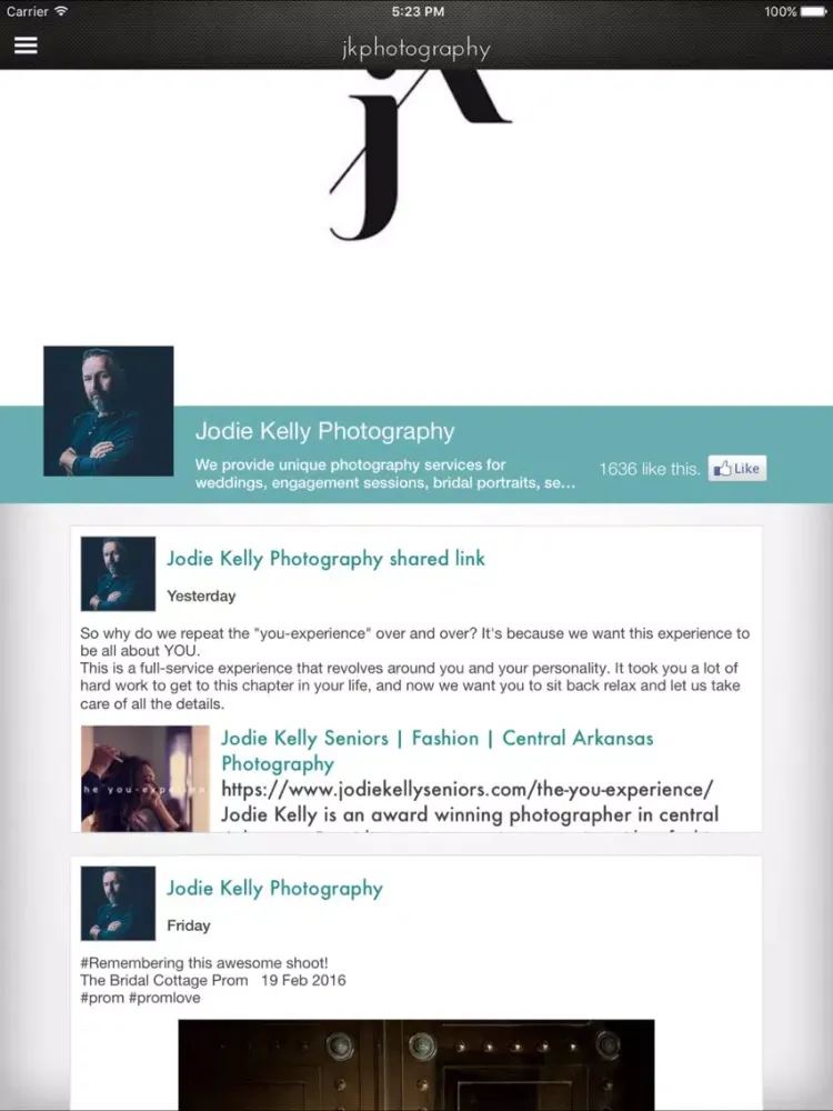 Jodie Kelly Photography Sync iPad  سکرین شاٹس
