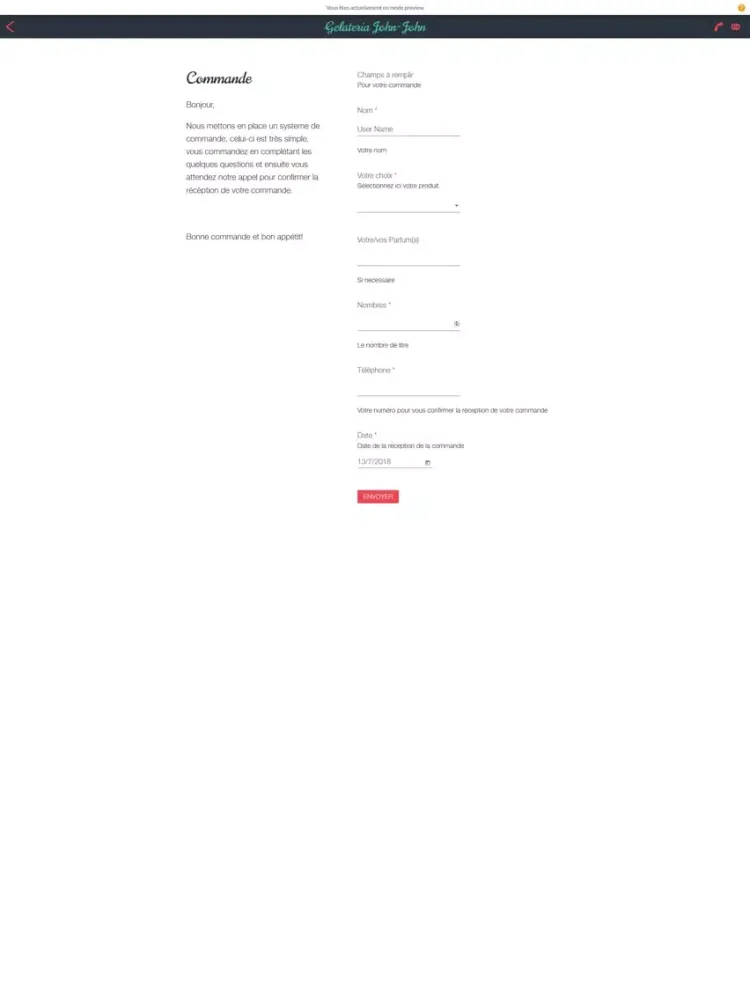 Gelateria John-John iPad 应用截图