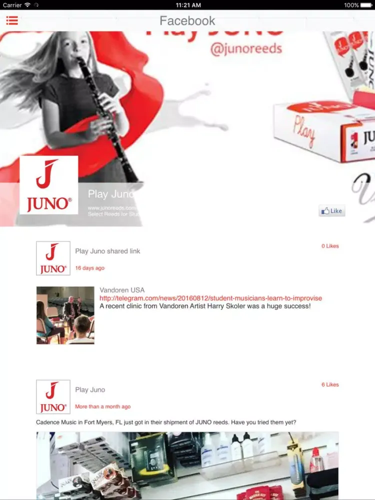 My Juno Reeds iPad  स्क्रीनशॉट