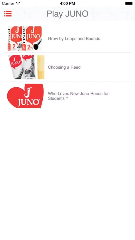 My Juno Reeds स्क्रीनशॉट