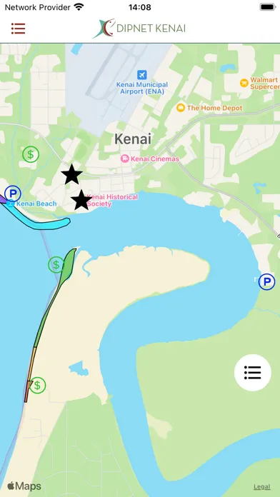 Tangkapan skrin Dipnet Kenai