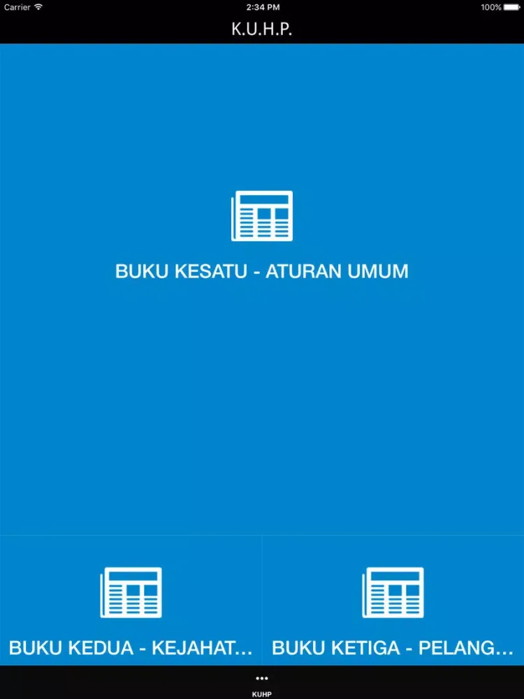 KUHP Indonesia iPad 应用截图
