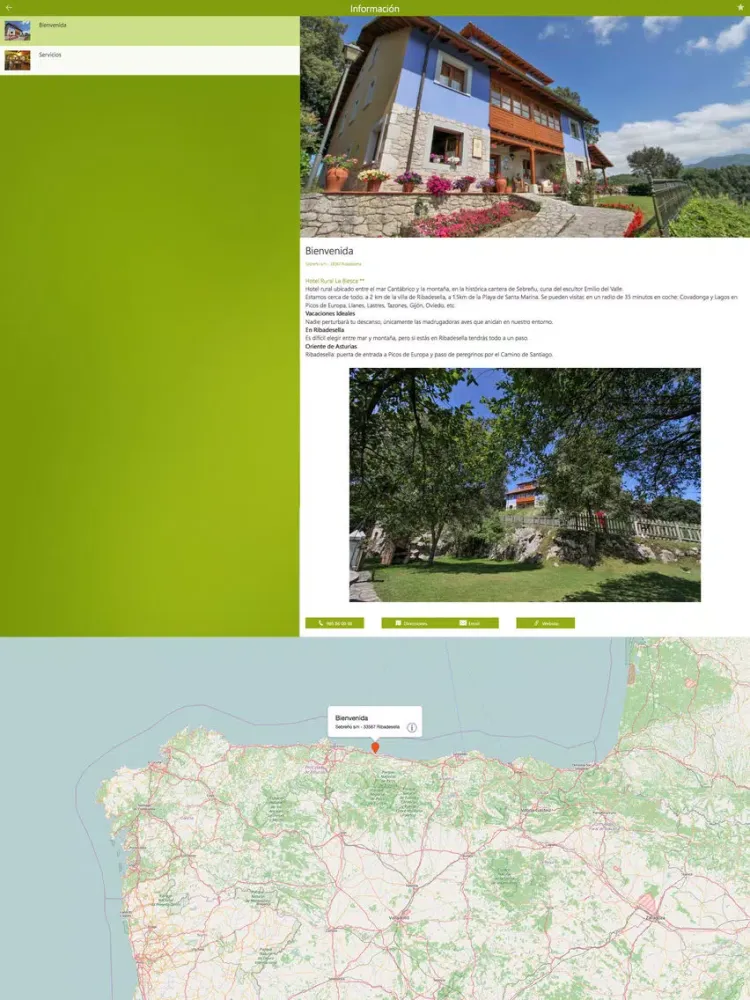 Ảnh chụp màn hình của Hotel Rural La Biesca Sebreñu iPad 
