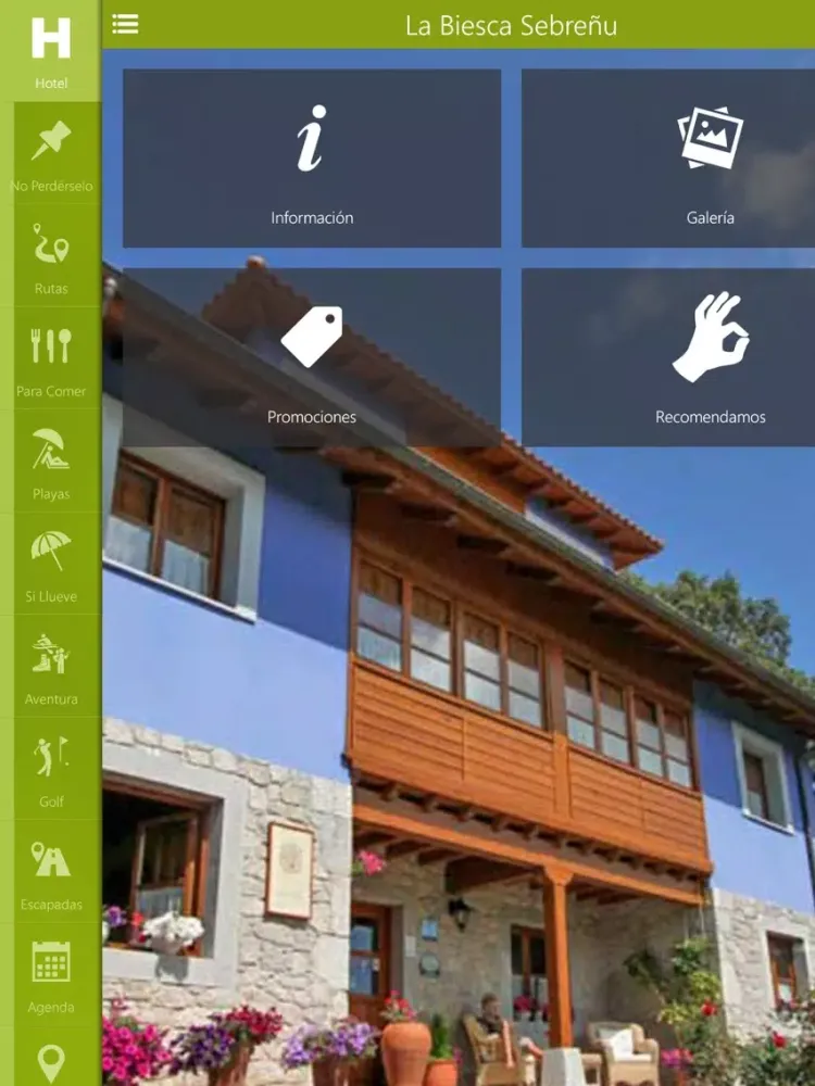Ảnh chụp màn hình của Hotel Rural La Biesca Sebreñu iPad 