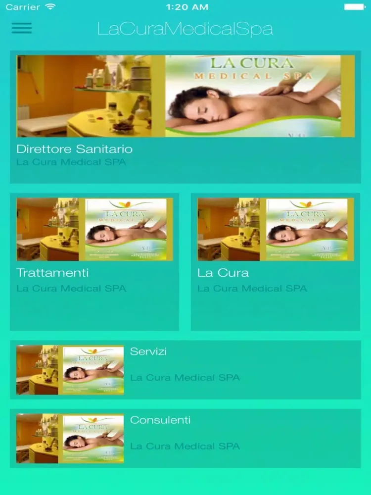 La Cura Medica SPA iPad  Ekran Görüntüleri
