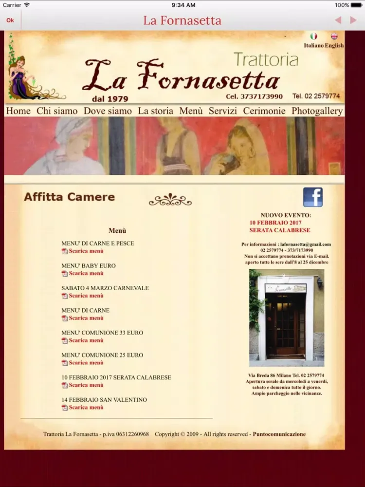 La Fornasetta iPad 應用截圖