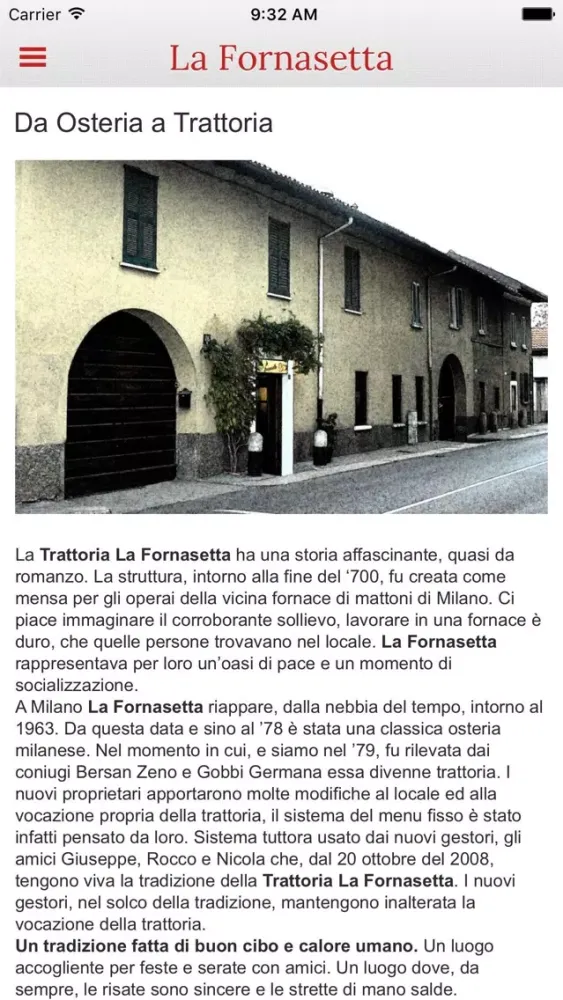 La Fornasetta應用截圖