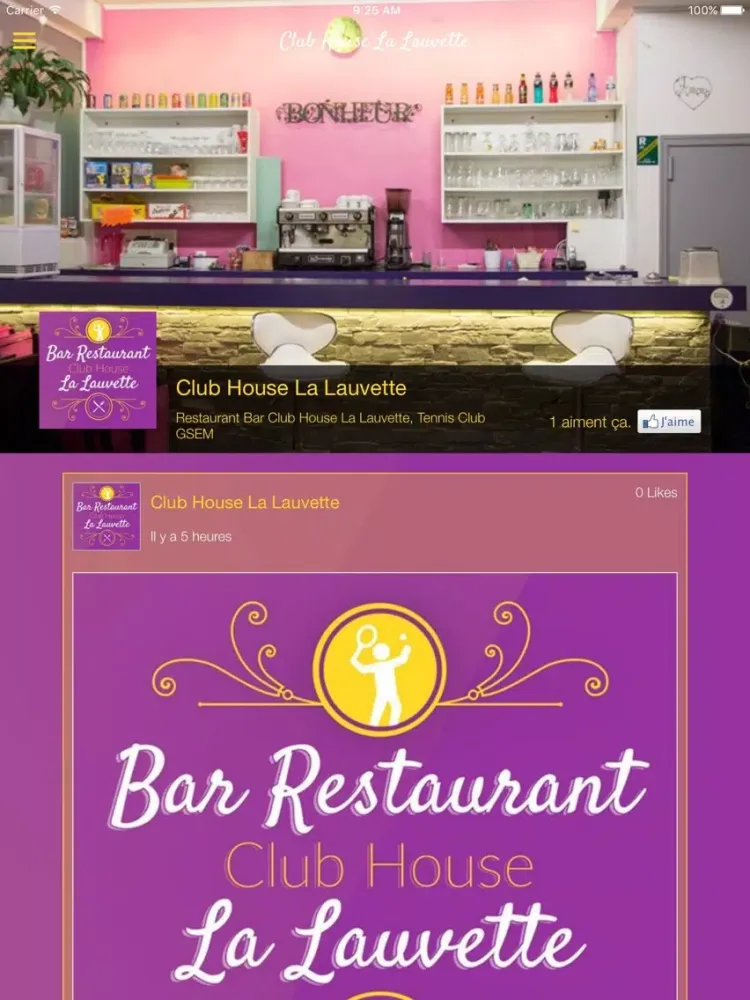 Capturas de tela do Club House La Lauvette iPad 