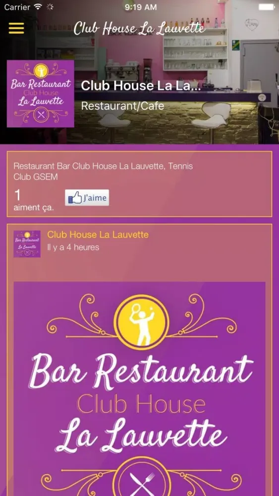 Capturas de tela do Club House La Lauvette
