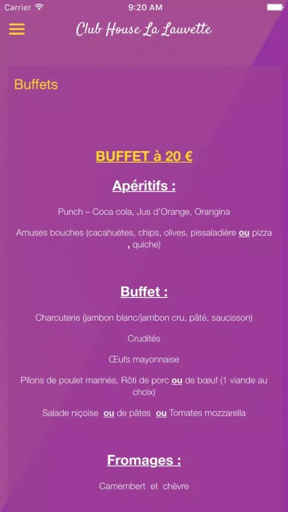 Capturas de tela do Club House La Lauvette