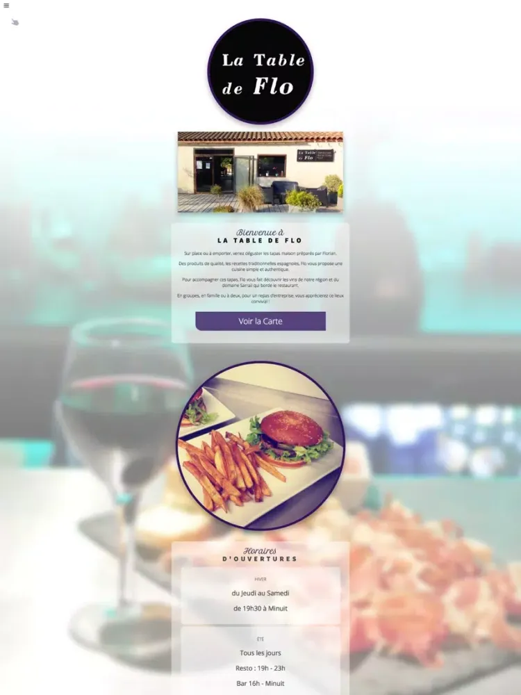 Ảnh chụp màn hình của La Table de Flo iPad 