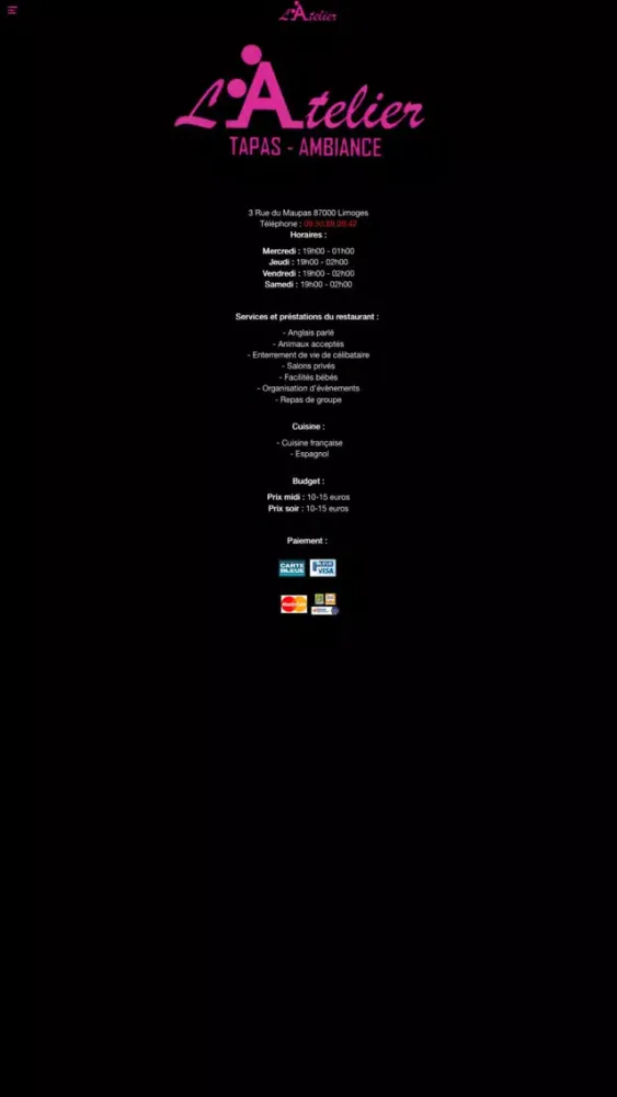 Screenshot di L'ATELIER LIMOGES