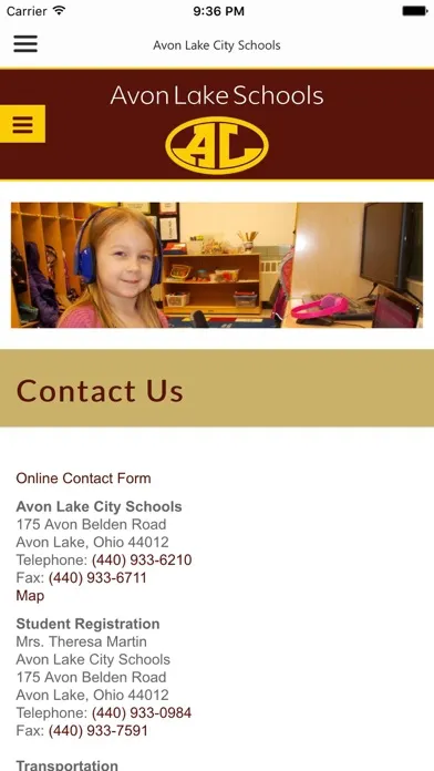 Capturas de pantalla de Avon Lake City Schools