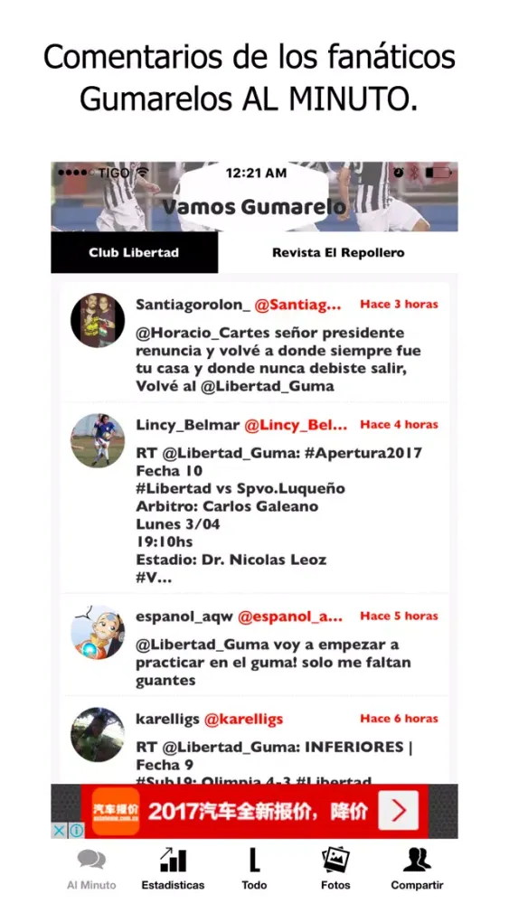 Vamos Gumarelo - Futbol Libertad - Paraguay应用截图