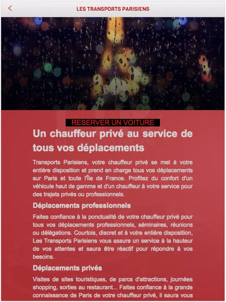 ภาพหน้าจอของ LES TRANSPORTS PARISIEN iPad 