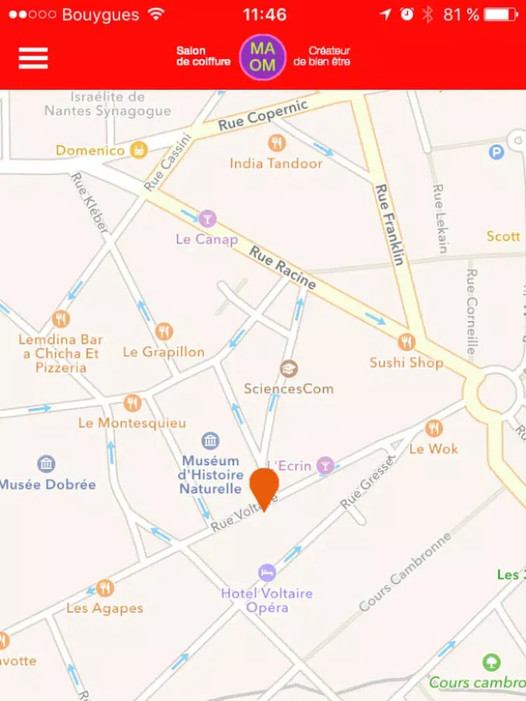 Coiffure MAOM Nantes iPad 應用截圖