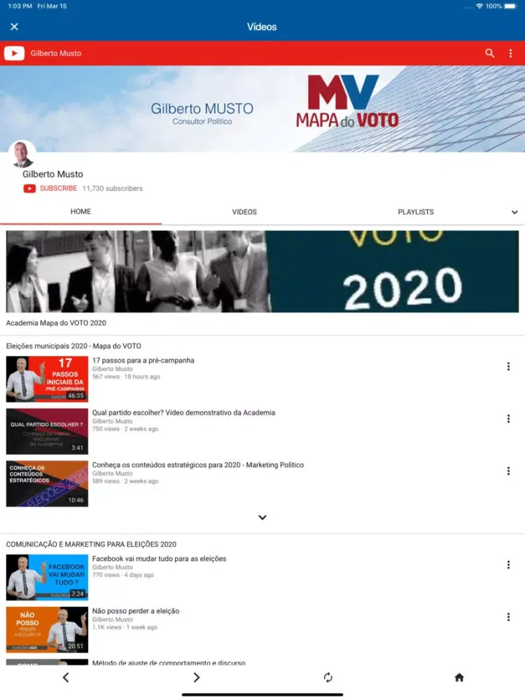 تصاویر Mapa do Voto iPad 