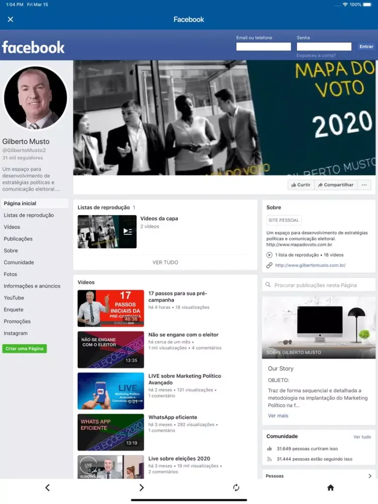 تصاویر Mapa do Voto iPad 