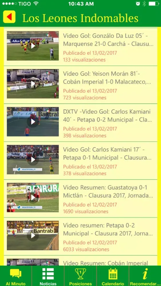 Ảnh chụp màn hình của Los Leones Indomables - Deportivo Marquense - GT