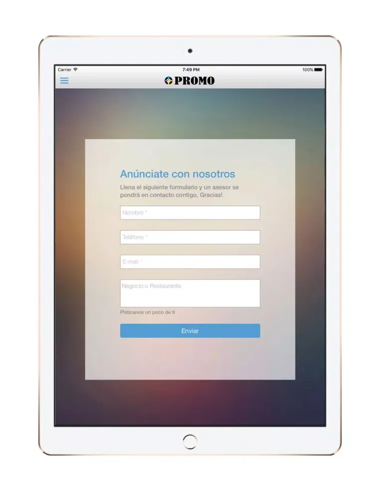 Tangkapan layar + PROMO iPad 