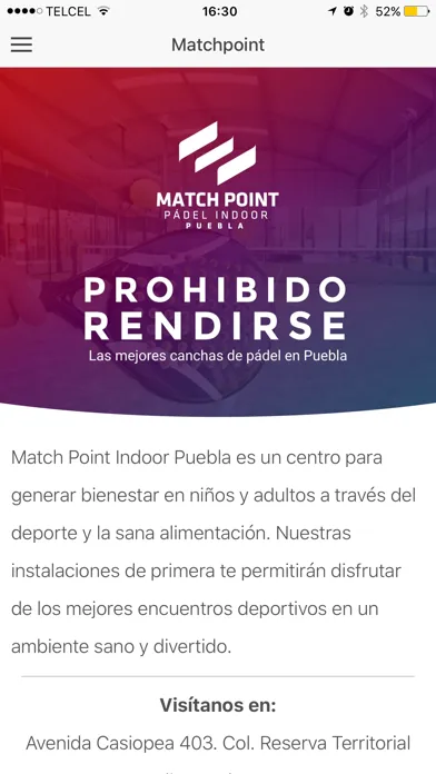 Match Point Indoor Padel Screenshots
