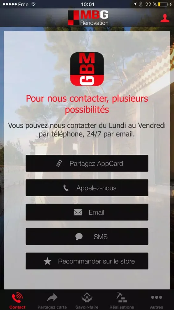 MBG Rénovation Screenshots