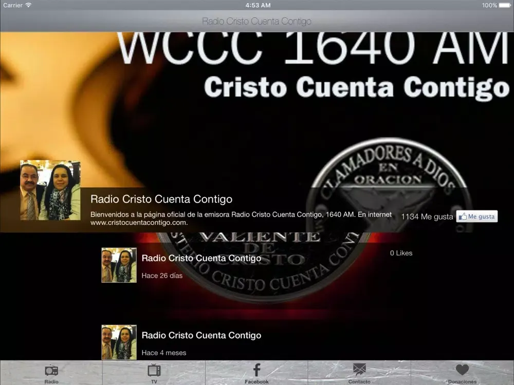Screenshot di Radio Cristo Cuenta Contigo iPad 