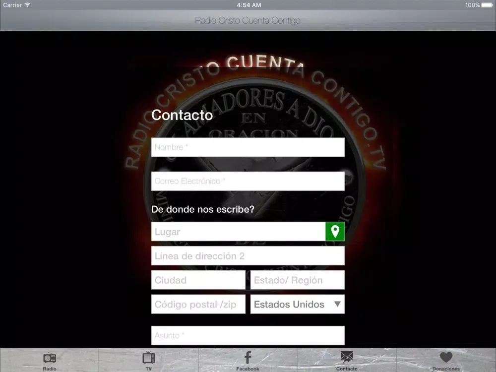 Screenshot di Radio Cristo Cuenta Contigo iPad 