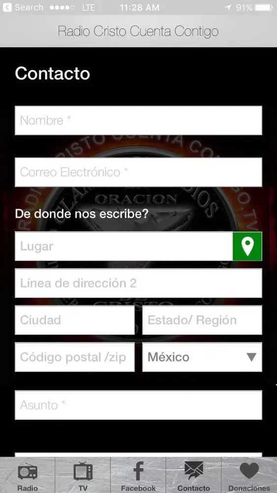 Screenshot di Radio Cristo Cuenta Contigo