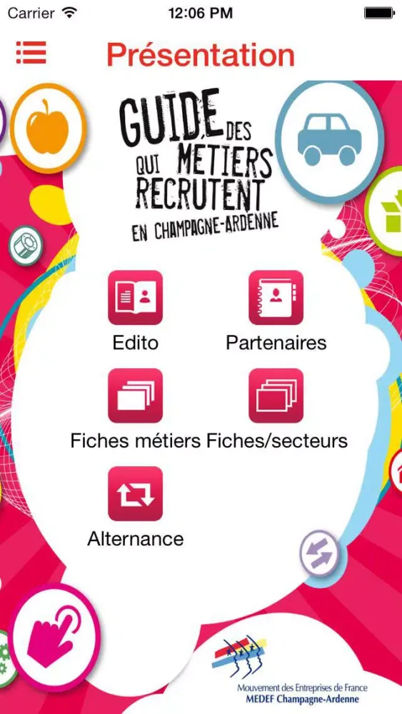 Captures d'écran de Mon Métier Demain