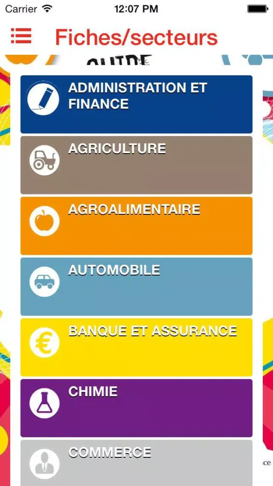 Captures d'écran de Mon Métier Demain