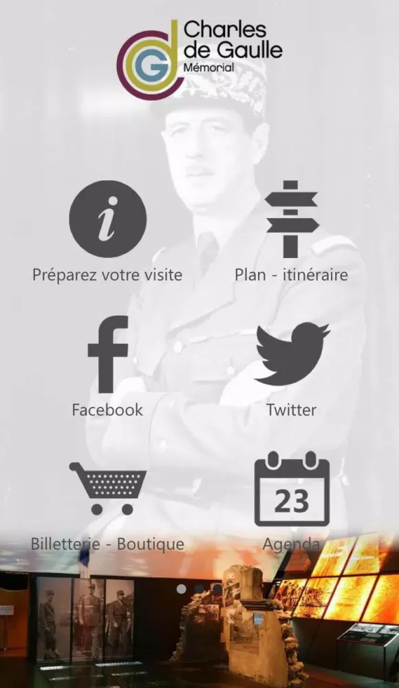 Tangkapan layar Mémorial Charles de Gaulle