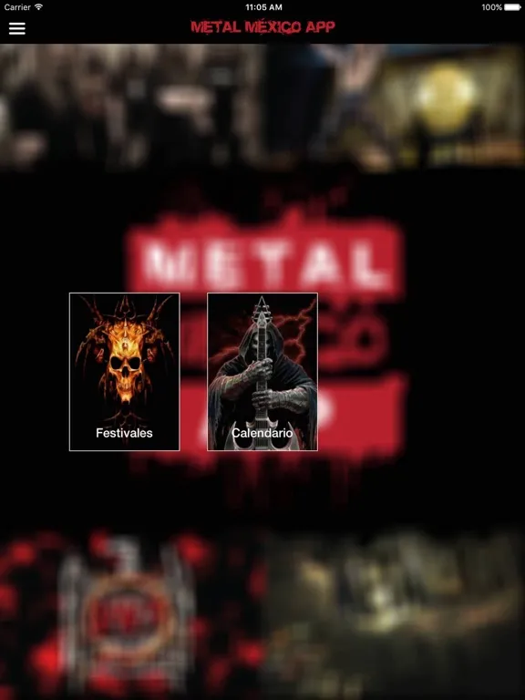 ภาพหน้าจอของ Metal México App iPad 