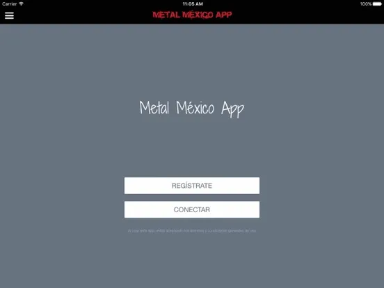 ภาพหน้าจอของ Metal México App iPad 