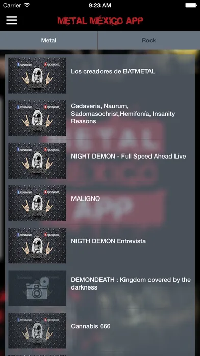 ภาพหน้าจอของ Metal México App