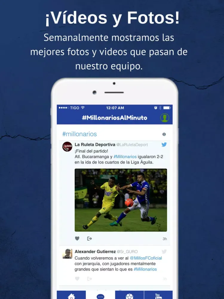 Vamos Millos Fútbol de Millonarios de Bogotá iPad  स्क्रीनशॉट