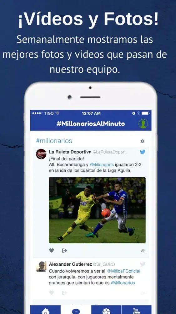 Vamos Millos Fútbol de Millonarios de Bogotá स्क्रीनशॉट