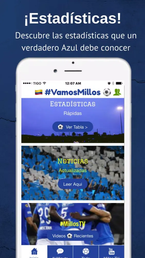 Vamos Millos Fútbol de Millonarios de Bogotá स्क्रीनशॉट