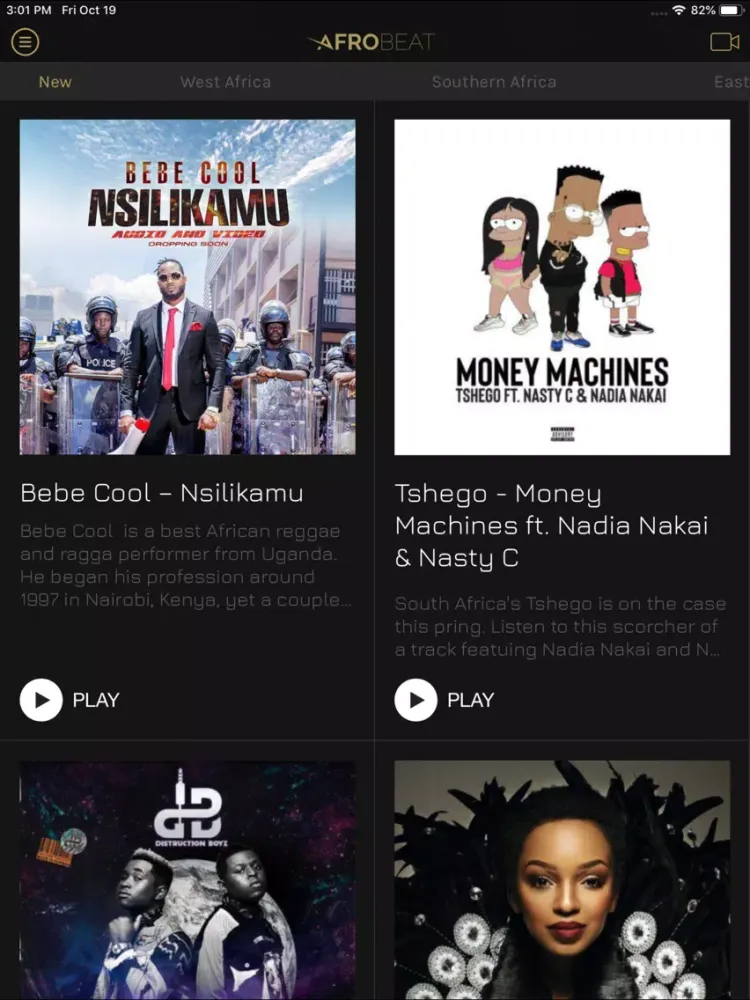 Ảnh chụp màn hình của Afro Beat iPad 