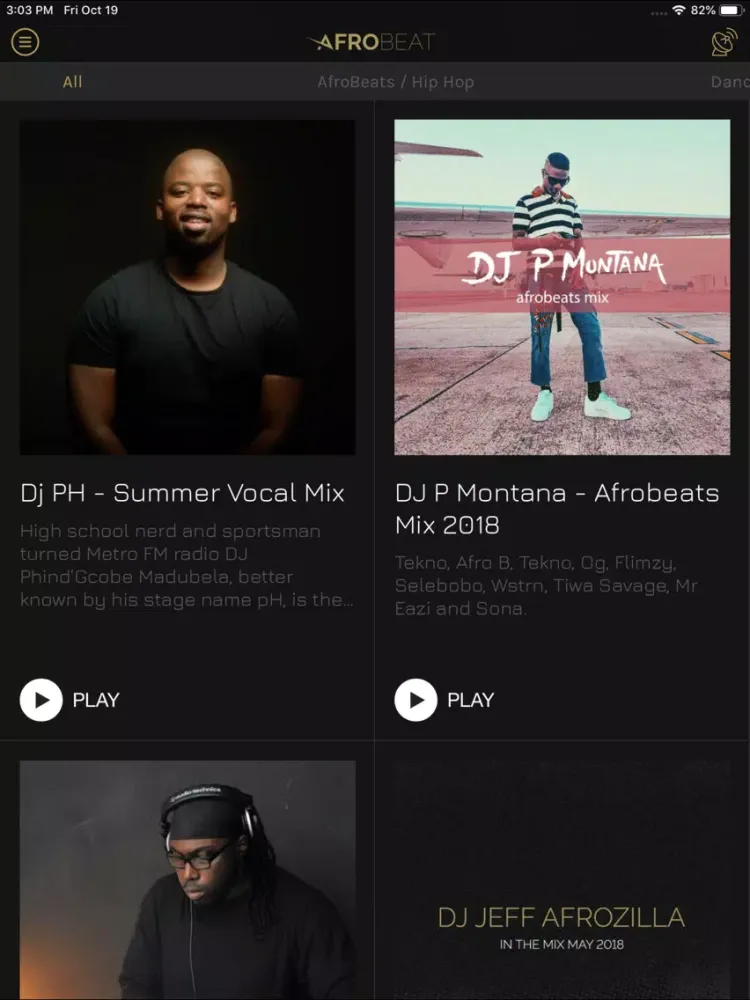 Ảnh chụp màn hình của Afro Beat iPad 