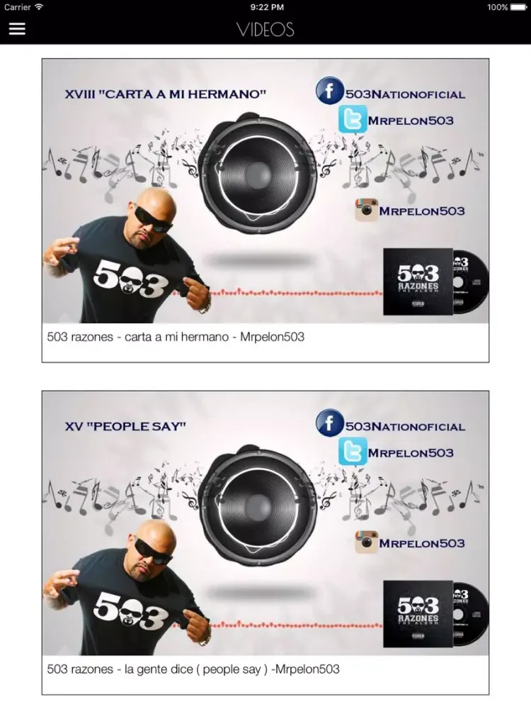 Captures d'écran de 503 Nation iPad 