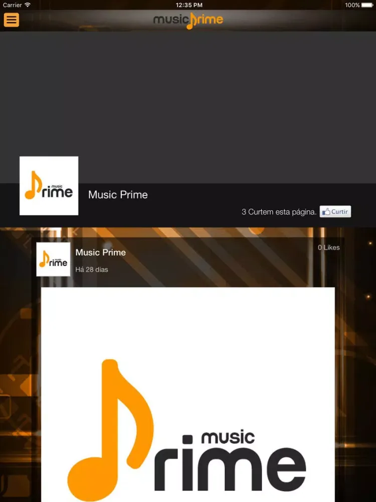 Capturas de tela do Music Prime iPad 