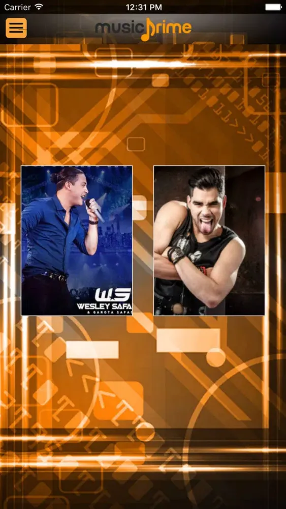 Capturas de tela do Music Prime