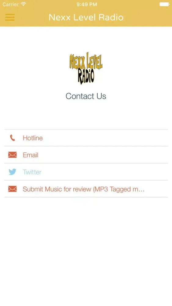 Screenshot di Nexx Level Radio