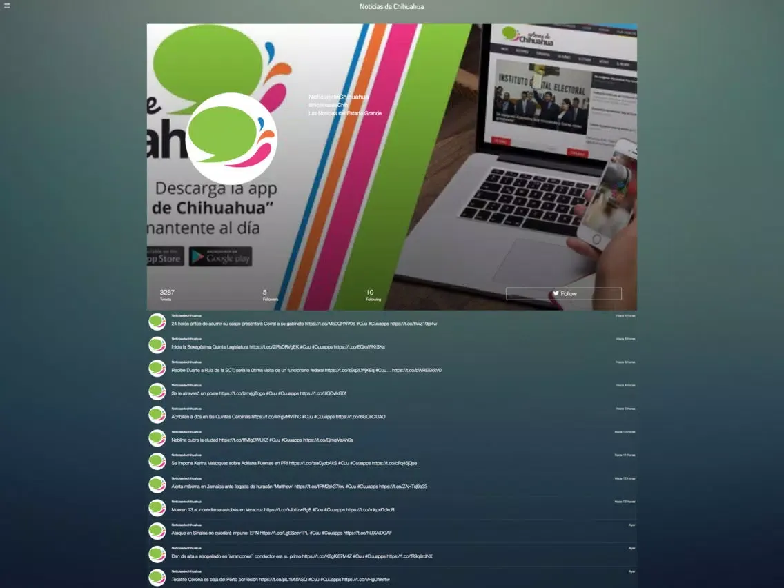 Capturas de tela do Noticias de Chihuahua iPad 
