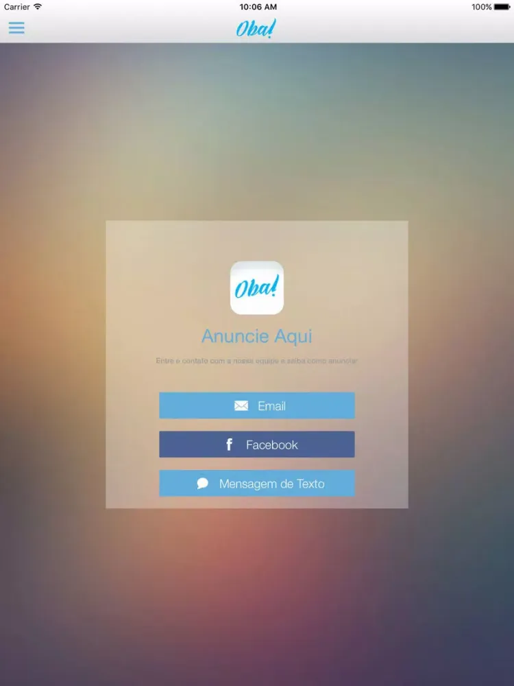 Capturas de pantalla de Oba! iPad 