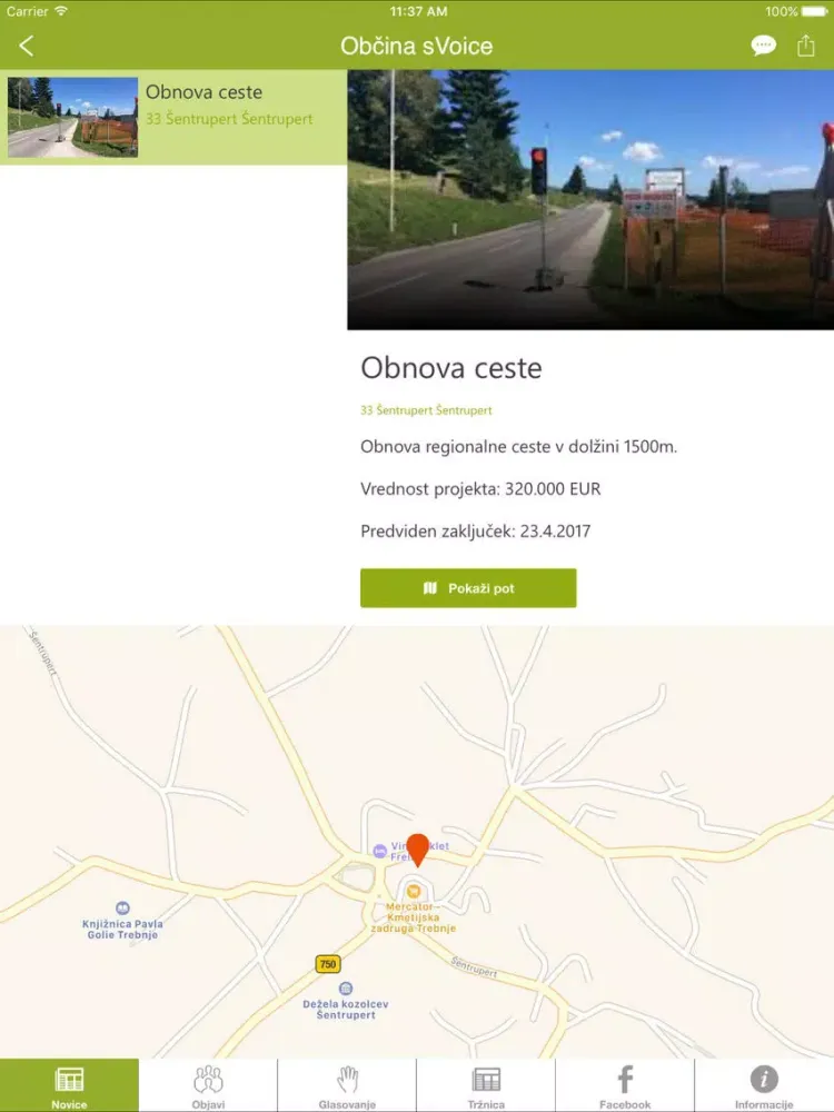Občina sVoice iPad  Ekran Görüntüleri