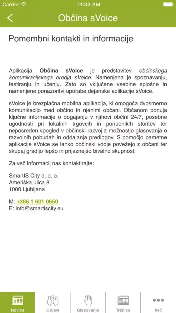 Občina sVoice Ekran Görüntüleri