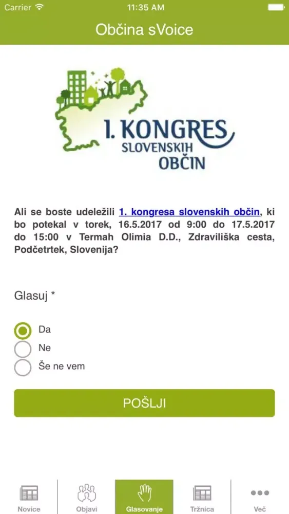 Občina sVoice Ekran Görüntüleri