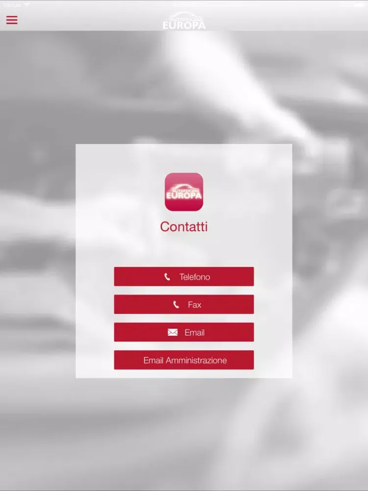 Captures d'écran de Autofficina Europa App iPad 